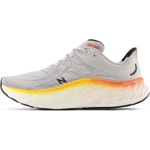 New Balance mens Fresh Foam X More V4(Aluminum Grey/Neon Dragonfly/Hot Marigold)