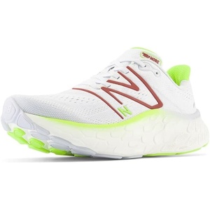 New Balance mens Fresh Foam X More V4(Quartz Grey/Thirty Watt/Brick Red)