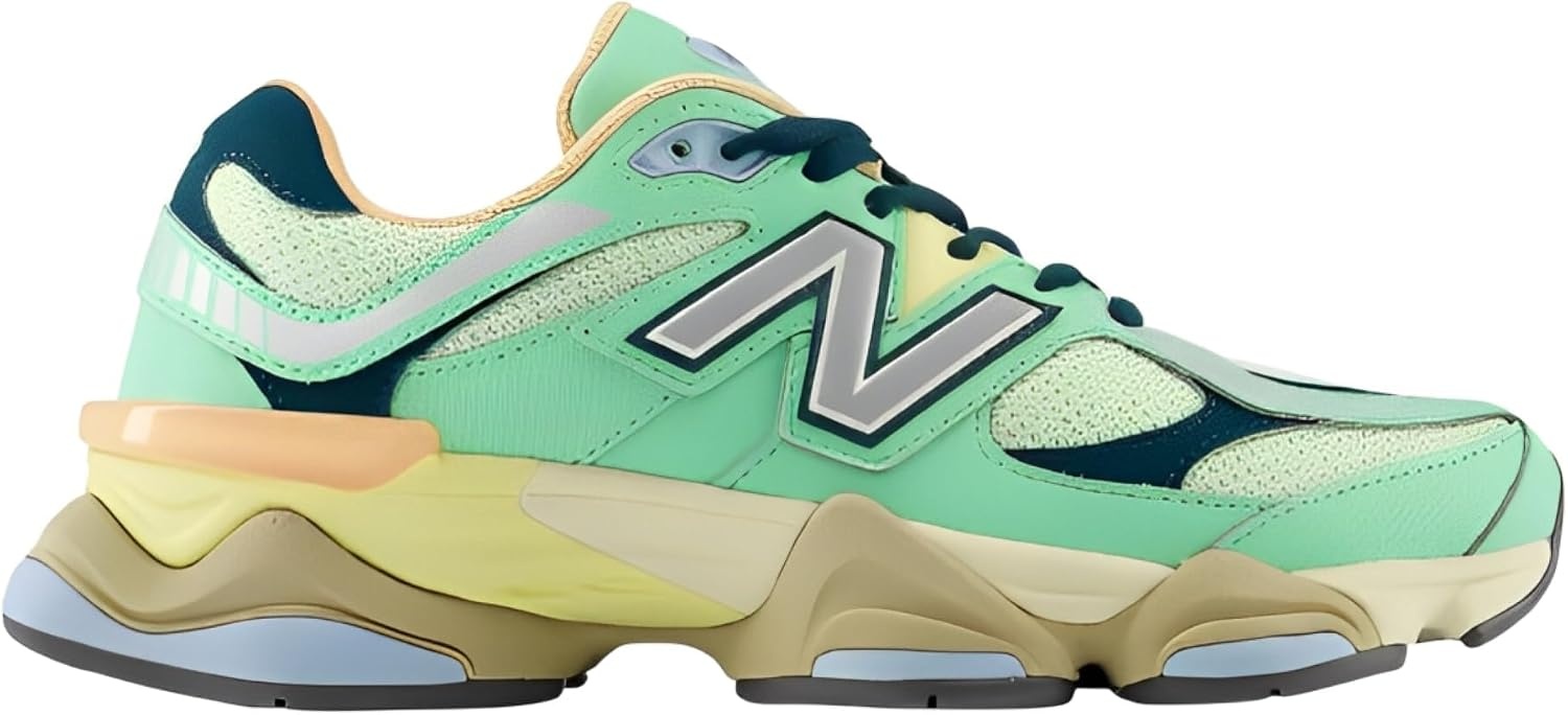 image:imageNew Balance Mens 9060 SneakersSweetgrassDeep OceanSilver Metallic