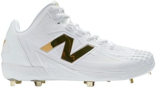image:imageNew Balance Mens Ohtani 1 Metal Baseball Cleats WhiteGold Medium 8