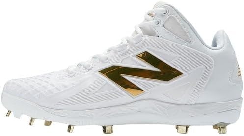 image:imageNew Balance Mens Ohtani 1 Metal Baseball Cleats WhiteGold Medium 8