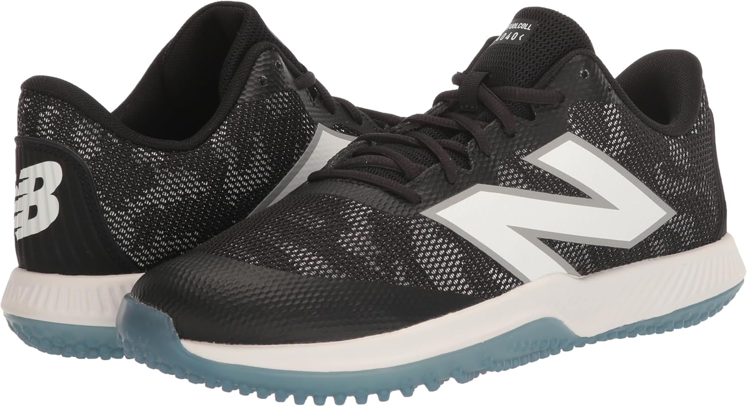 image:imageNew Balance Unisex FuelCell 4040 V7 Turf Trainer Baseball ShoeBlackOptic WhiteMen 115 Women 13