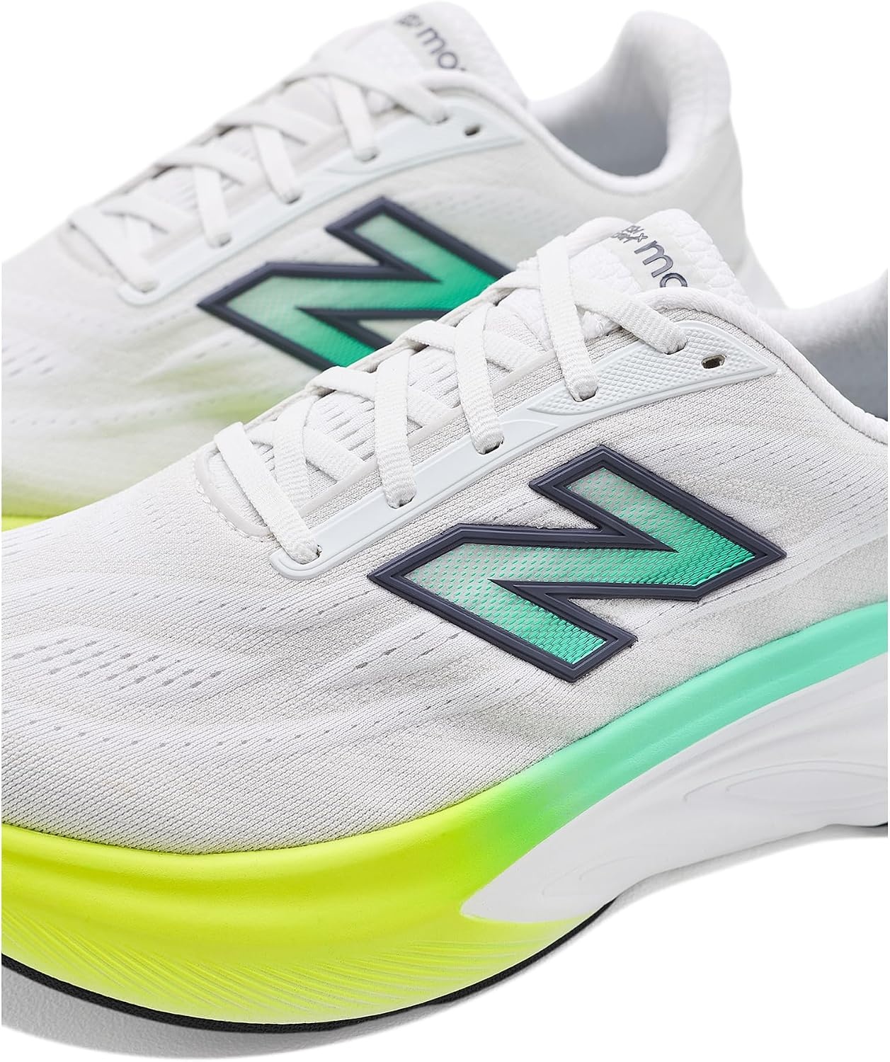 image:imageNew Balance Womens Fresh Foam X More v6 Running Shoe WhiteBright Mint 9