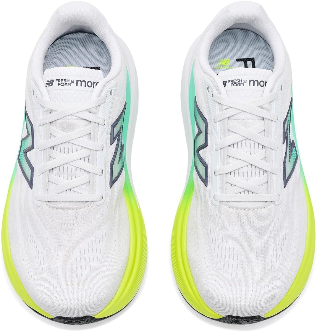 image:imageNew Balance Womens Fresh Foam X More v6 Running Shoe WhiteBright Mint 9