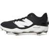 New Balance Men’s Fresh Foam X 3000 V7 Baseball Shoe, Black Synthetic/White, 12 M