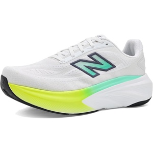 New Balance Women’s Fresh Foam X More v6 Running Shoe, White/Bright Mint, 9