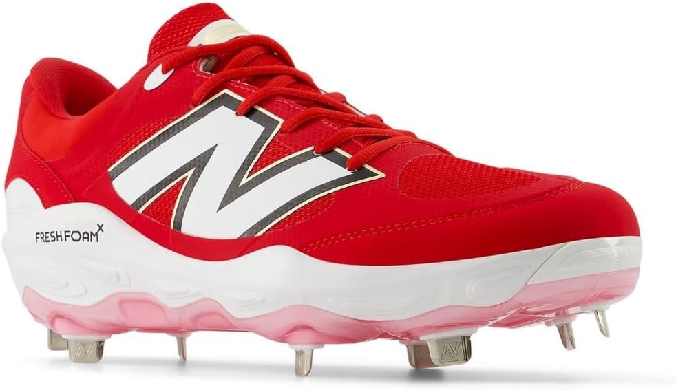 image:imageNew Balance Mens Fresh Foam X 3000 V7 Baseball Shoe Team RedWhite 125 M