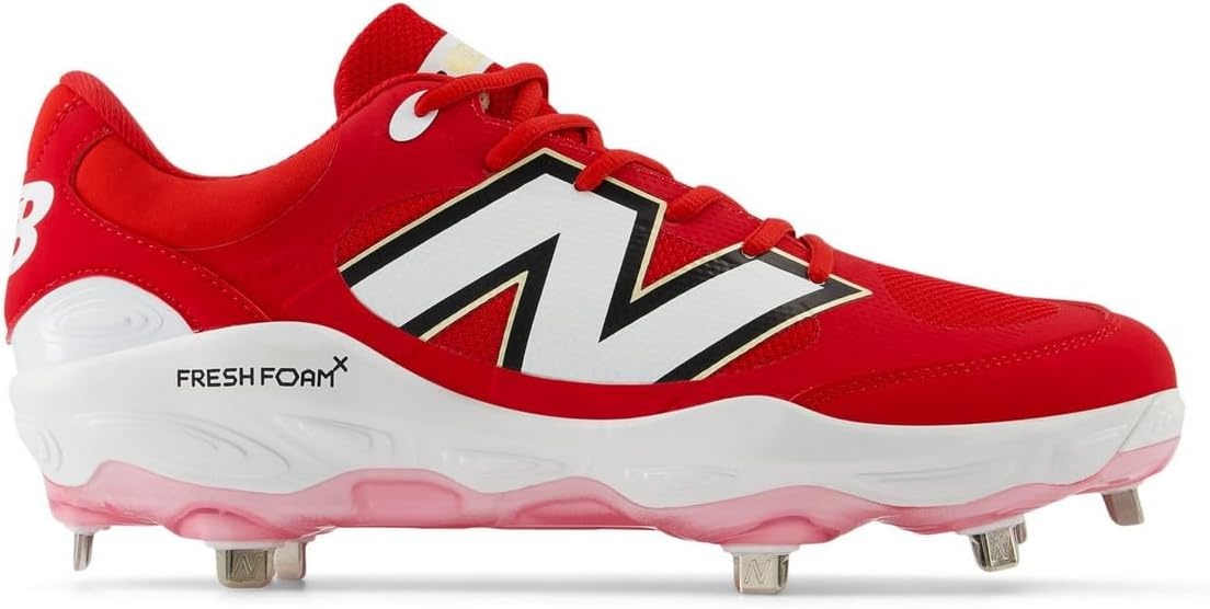 image:imageNew Balance Mens Fresh Foam X 3000 V7 Baseball Shoe Team RedWhite 125 M