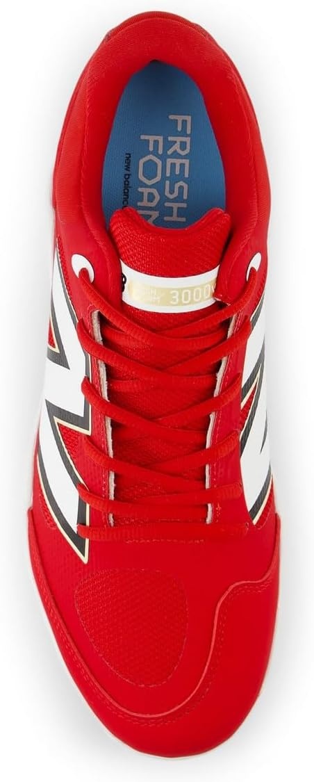 image:imageNew Balance Mens Fresh Foam X 3000 V7 Baseball Shoe Team RedWhite 125 M