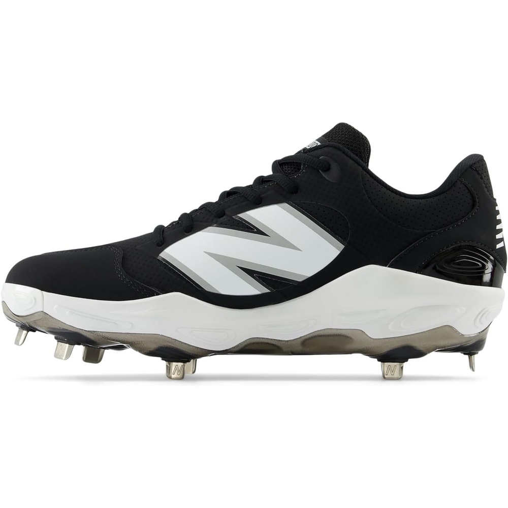 image:imageNew Balance Mens Fresh Foam X 3000 V7 Baseball Shoe Black SyntheticWhite 7 W