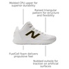 New Balance Men’s Ohtani 1 Baseball Turf Shoes White/Gold Medium 10