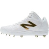New Balance Men’s Ohtani 1 Metal Baseball Cleats White/Gold Medium 12