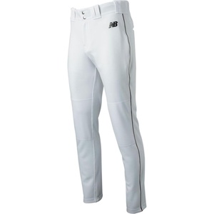 New Balance Men’s Adversary 2.0 Piped Tapered Baseball Pant White/Black L