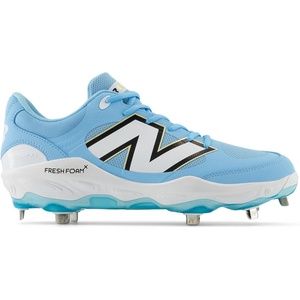 New Balance Men’s Fresh Foam X 3000 V7 Baseball Shoe, Team Carolina/White, 10 M