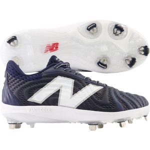 New Balance Men’s FuelCell 4040V7 Low Metal Baseball Cleat Navy/White Wide 15