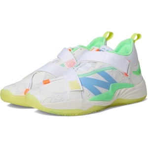 New Balance Unisex FuelCell Lindor V2 Turf Baseball Shoe,Optic White/Neon Dragonfly/Cosmic Pineapple,Men 11.5 / Women 13