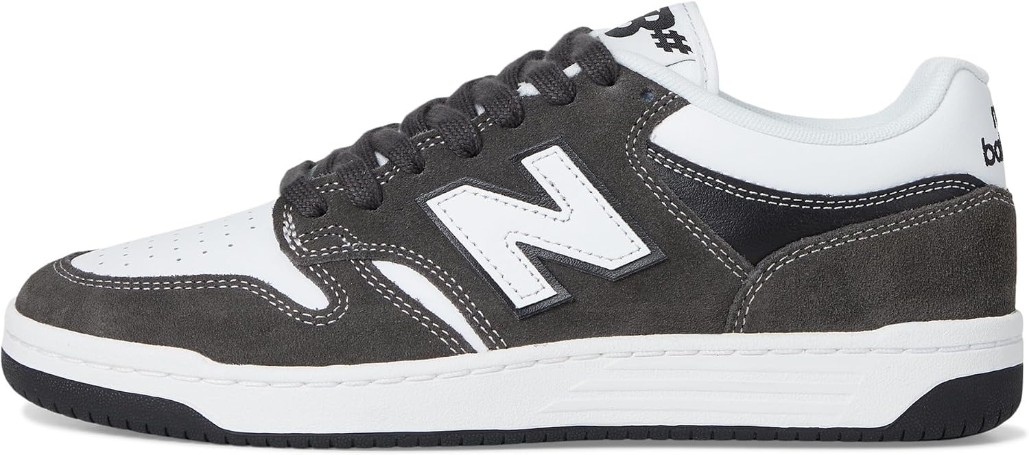 image:imageNew Balance 480 Leather Mens ShoesDark GreyWhite