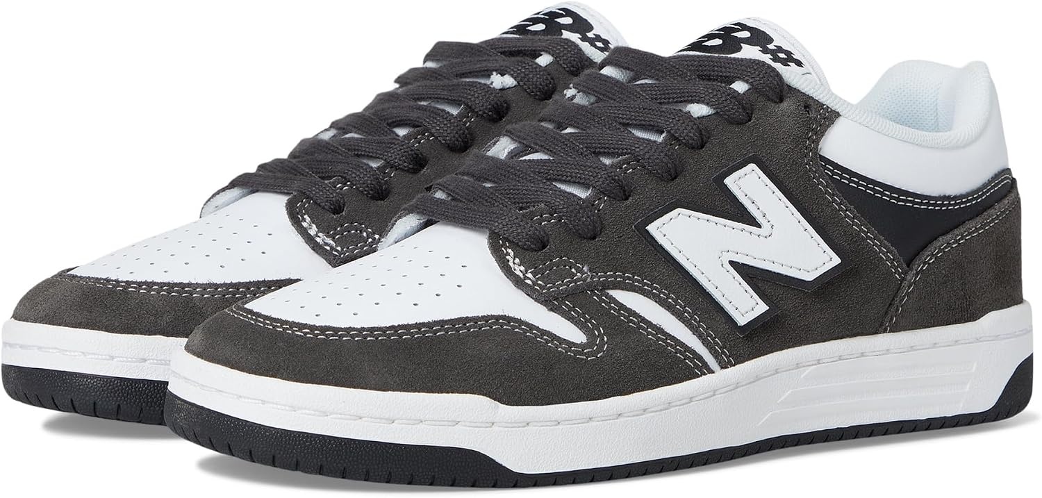 image:imageNew Balance 480 Leather Mens ShoesDark GreyWhite