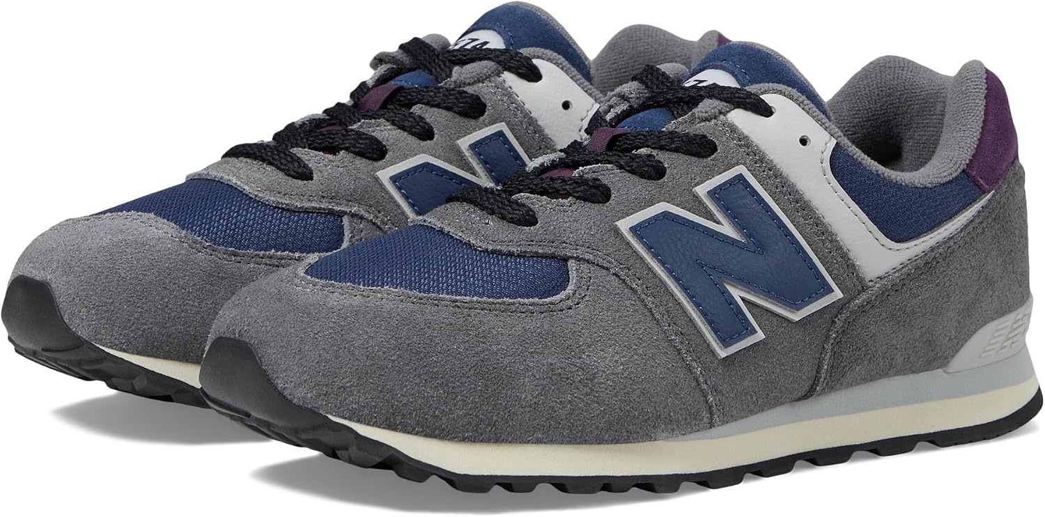 image:imageNew Balance Kids 574 Newb V2 Familiar Ground Hook and Loop SneakerCastlerockNb Navy