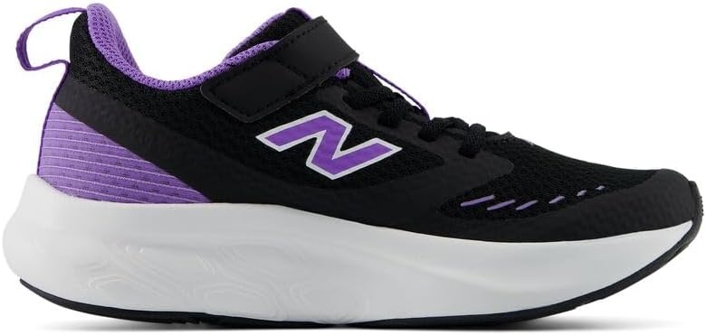 image:imageNew Balance Kids 625 Hook amp Loop Running Shoe Little KidBlackViolet Crush