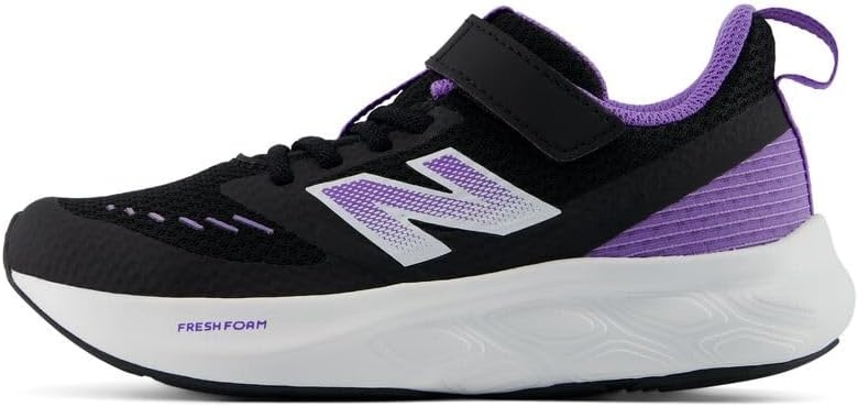 image:imageNew Balance Kids 625 Hook amp Loop Running Shoe Little KidBlackViolet Crush