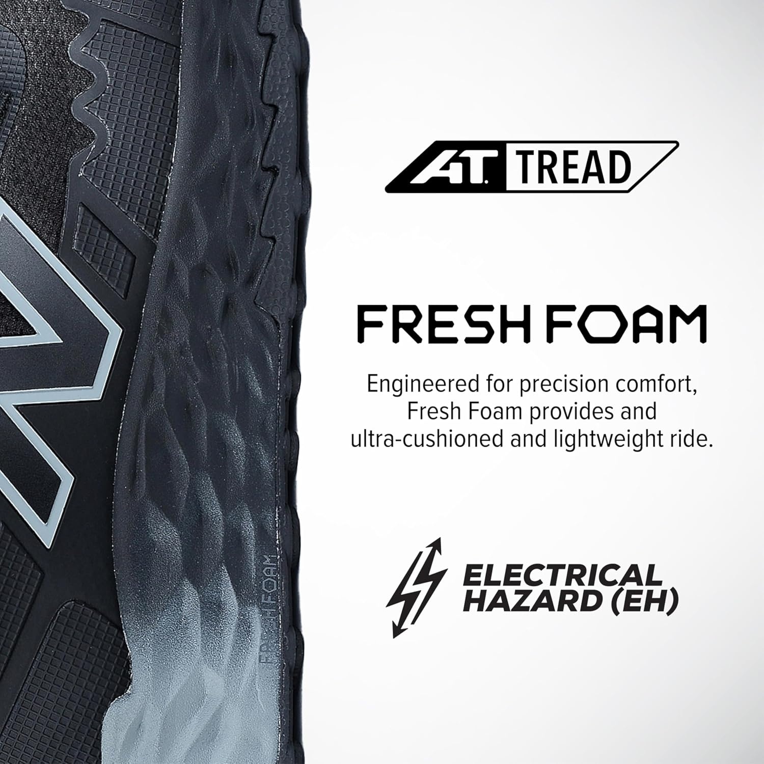image:imageNew Balance Mens Composite Toe Cremorne Fresh Foam Work ShoesBlackGrey