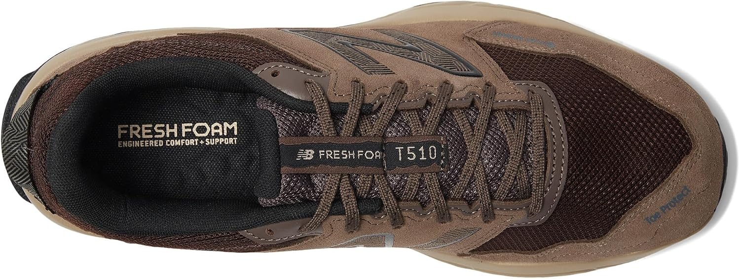 image:imageNew Balance Mens Fresh Foam 510 V6 H2O Resist Trail Running ShoesDark MushroomStonewareBlack