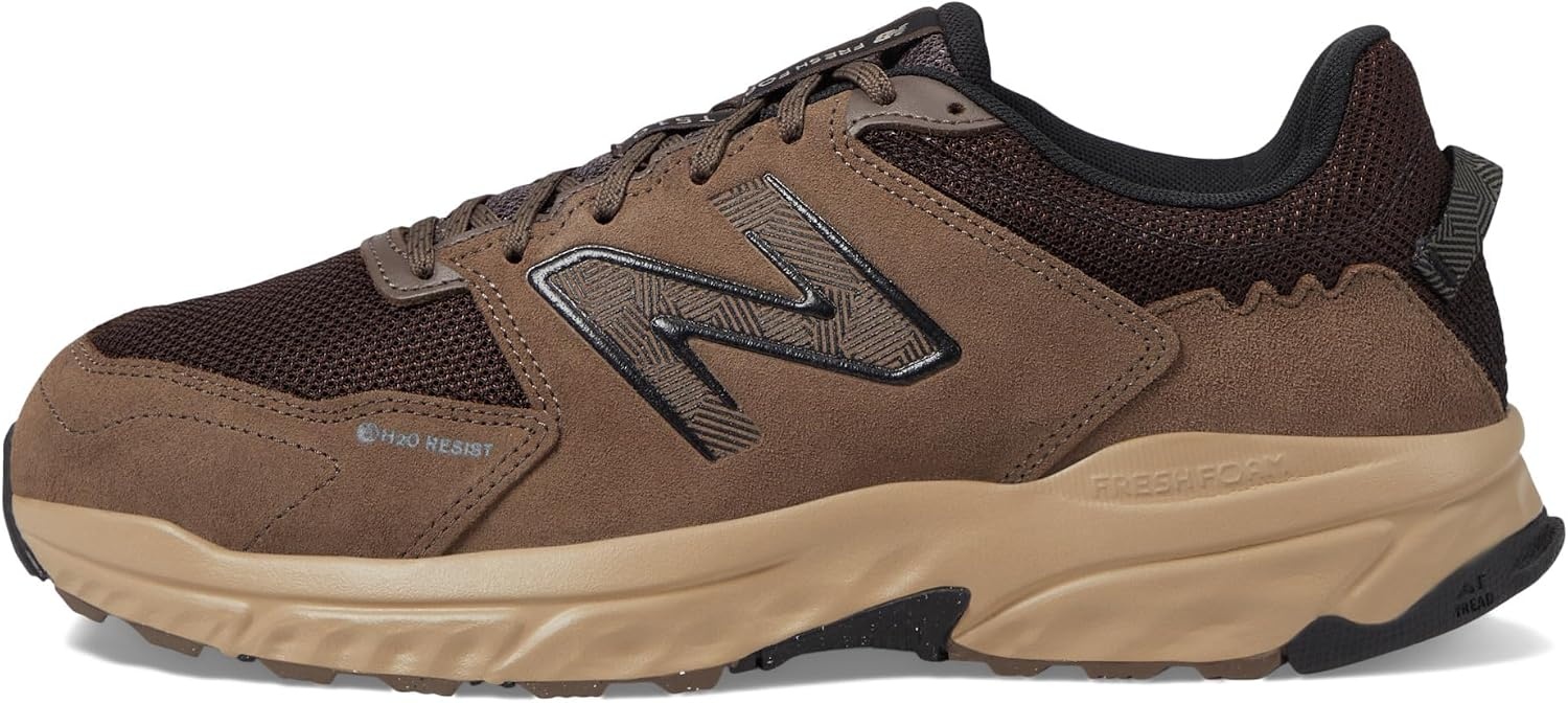 image:imageNew Balance Mens Fresh Foam 510 V6 H2O Resist Trail Running ShoesDark MushroomStonewareBlack