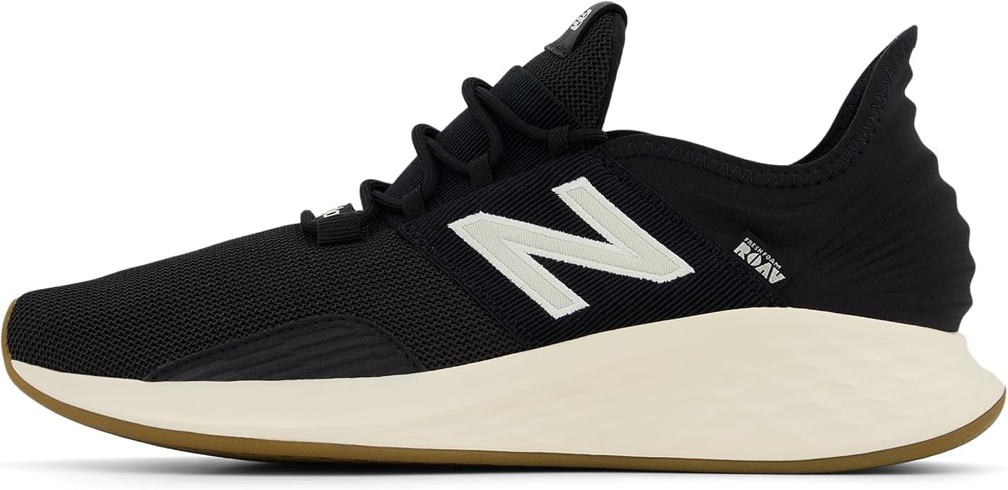 image:imageNew Balance Mens Fresh Foam Roav Running ShoeBlackNb WhitePermafrost