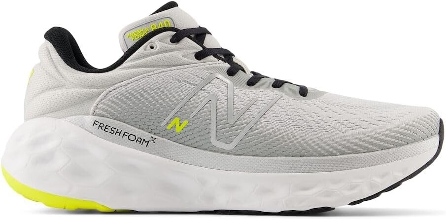 image:imageNew Balance Mens Fresh Foam X 840 V1 Running ShoesGrey MatterSilver MetallicFirefly