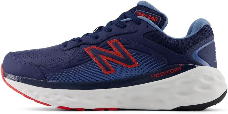 image:imageNew Balance Mens Fresh Foam X 840 V1 Running ShoesNb NavyTrue RedHeron Blue