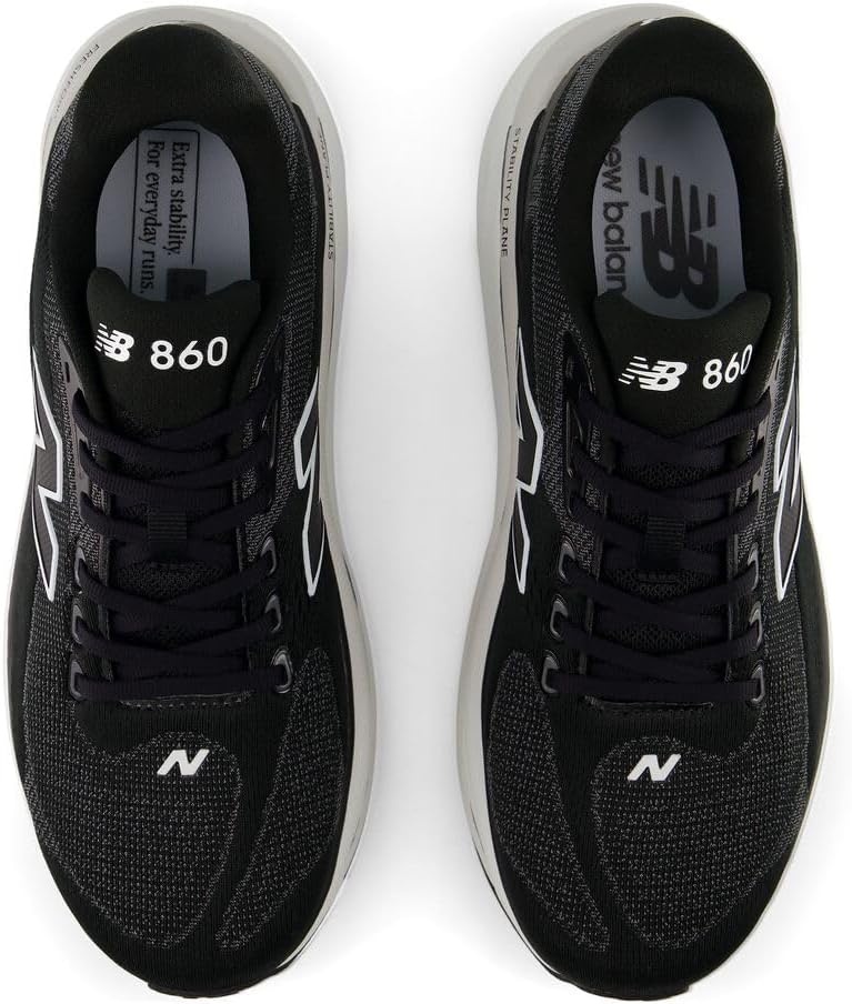 image:imageNew Balance Mens Fresh Foam X 860 V15 Running ShoeBlackNb 103 White
