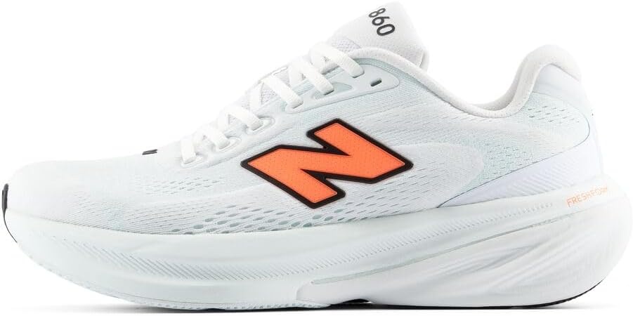 image:imageNew Balance Mens Fresh Foam X 860 V15 Running ShoeNb 103 WhiteTangerine Heat