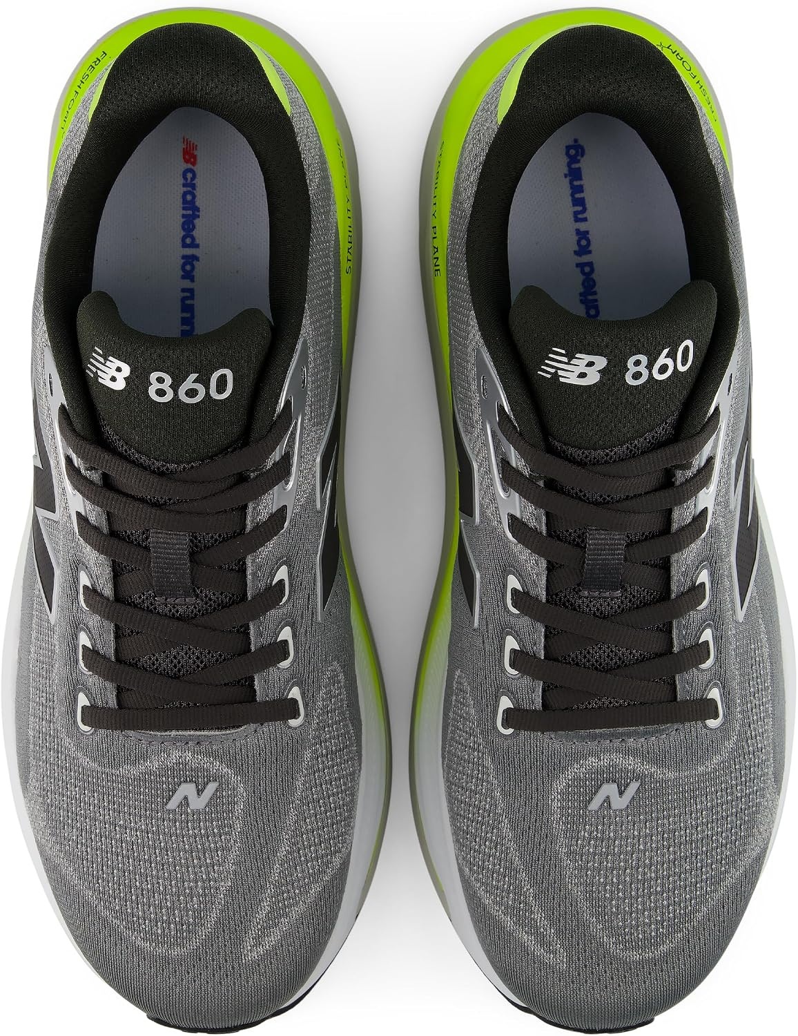 image:imageNew Balance Mens Fresh Foam X 860 V15 Running ShoeSlate GreyAlkaline Green