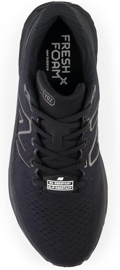 image:imageNew Balance Mens Fresh Foam X Evoz V3 Slip ResistantBlackBlack MetallicBlack