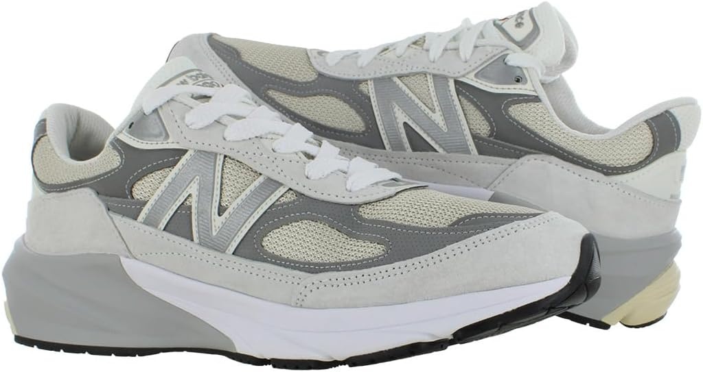 image:imageNew Balance Unisex Adult Made in USA 990 V6 SneakersLight GreyWhitegrey