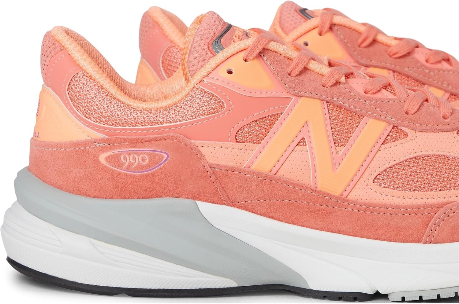 image:imageNew Balance Unisex Adult Made in USA 990 V6 SneakersSunrisePurple
