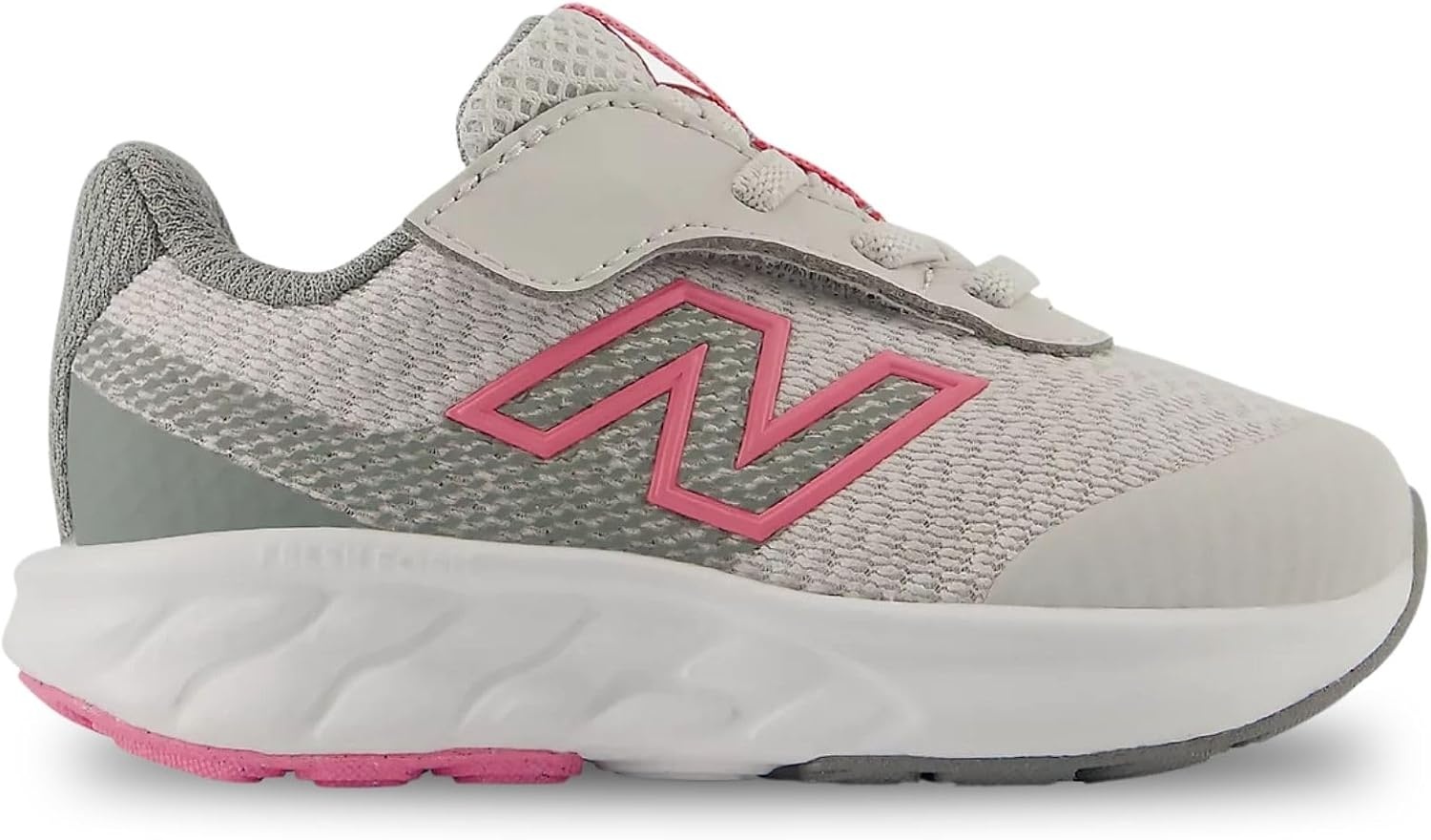image:imageNew Balance UnisexBaby 520 Airplane Hook amp Loop Running Shoe InfantToddlerGrey MatterSignal Pink