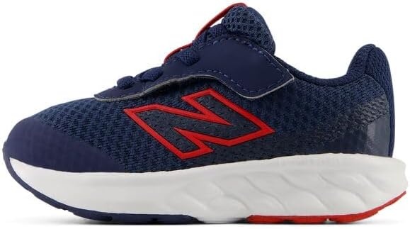 image:imageNew Balance UnisexBaby 520 Airplane Hook amp Loop Running Shoe InfantToddlerNb NavyTrue Red