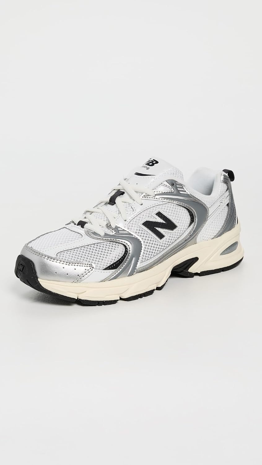 image:imageNew Balance Womens 530 SneakersSilver MetallicBlack Cement