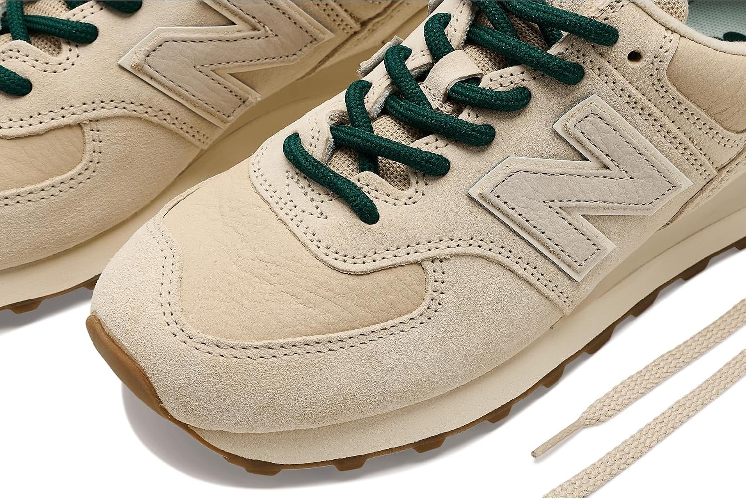 image:imageNew Balance Womens 574 V2 Evergreen SneakerBlackDarker Sea Salt