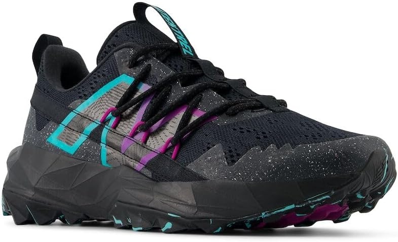 image:imageNew Balance Womens Dynasoft Tektrel V1 SuedeBlackDark Silver MetallicCyber Jade