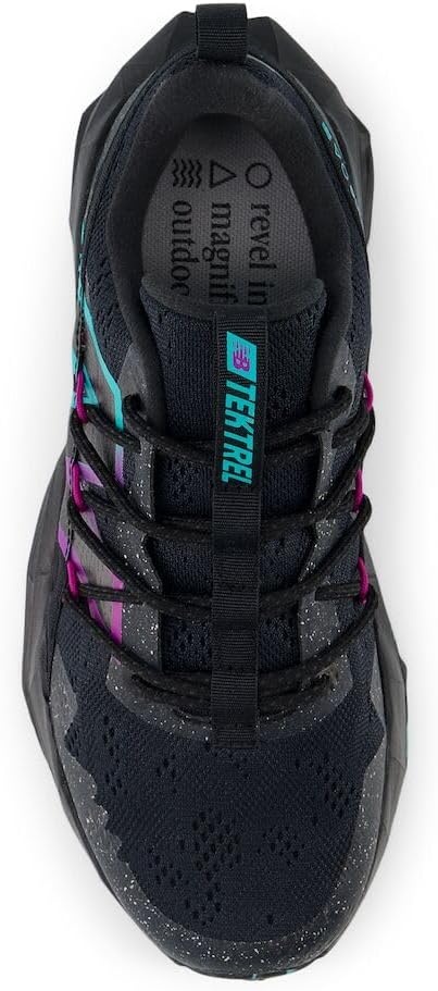 image:imageNew Balance Womens Dynasoft Tektrel V1 SuedeBlackDark Silver MetallicCyber Jade