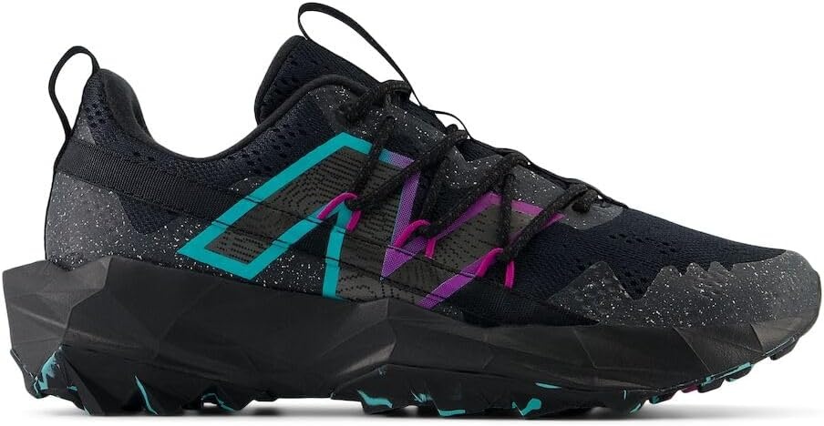 image:imageNew Balance Womens Dynasoft Tektrel V1 SuedeBlackDark Silver MetallicCyber Jade