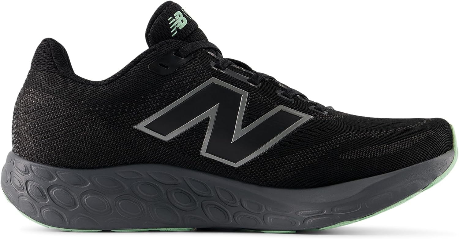 image:imageNew Balance Womens Fresh Foam 680 V8 Waterproof Running ShoeBlackCastlerockLab Green