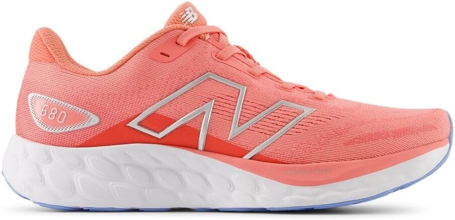 image:imageNew Balance Womens Fresh Foam 680 V8Sunfade RedDrift RedSilver Metallic