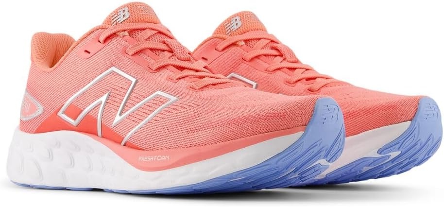 image:imageNew Balance Womens Fresh Foam 680 V8Sunfade RedDrift RedSilver Metallic