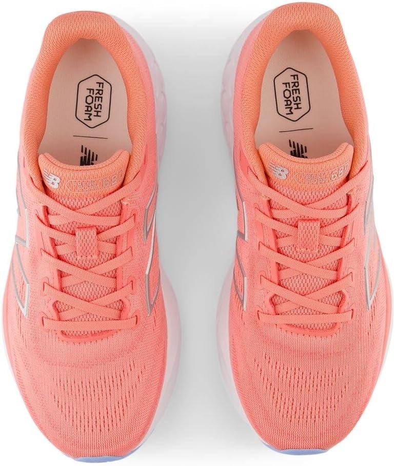 image:imageNew Balance Womens Fresh Foam 680 V8Sunfade RedDrift RedSilver Metallic