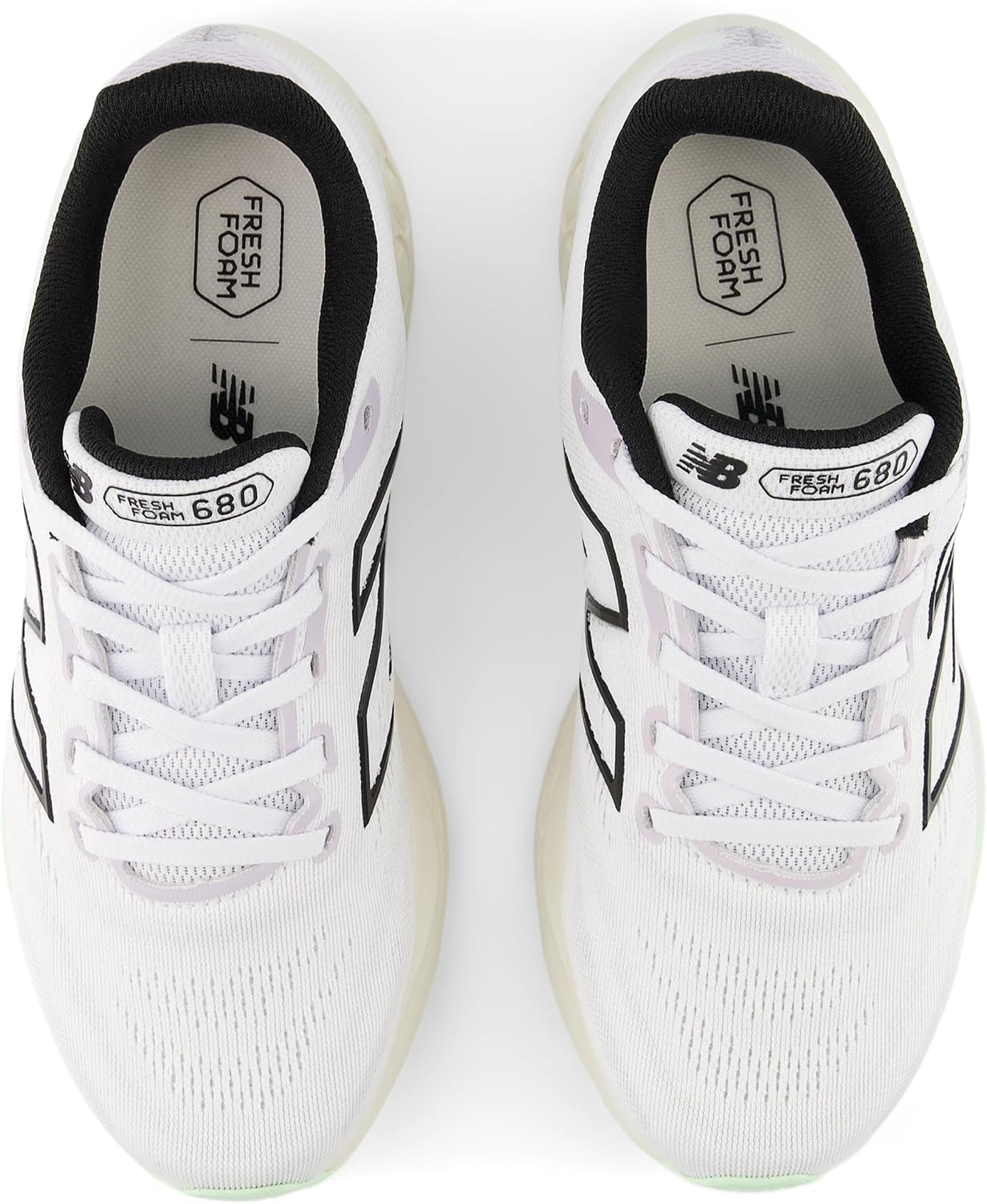 image:imageNew Balance Womens Fresh Foam 680 V8WhiteGrey MatterTaro