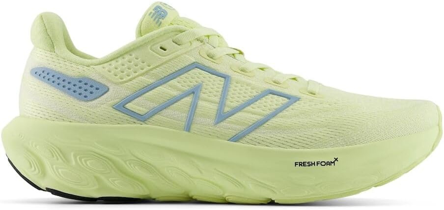 image:imageNew Balance Womens Fresh Foam X 1080 V13 Running ShoesLimelightChrome BlueSilver Metalic